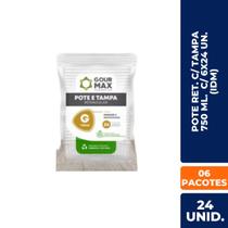 Pote Retangular Com Tampa 750ml Idm 6 Pacotes 24 Unidades Cada Embalagem Marmita Pote Retangular Com Tampa 750ml Idm 6 Pacotes 24 Unidades Cada Embalagem Marmita