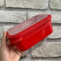 Pote Retangular de 1 Litro - Vermelho