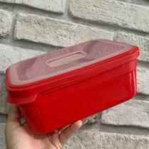 Pote Retangular de 2 Litros - Vermelho