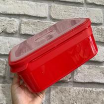 Pote Retangular de 3 Litros - Vermelho