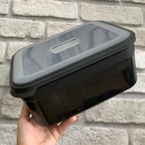 Pote Retangular de 5 Litros - Preto