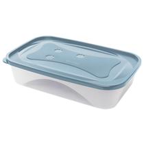 Pote Retangular De Plástico 2,55 Litros Com Tampa Para Cozinha Micro-ondas