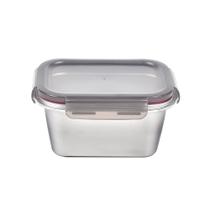 Pote Retangular em Aço Inox 1L Kenya