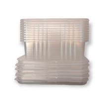 Pote Retangular Freezer e Micro ondas 500ml G306 Galvanotek com 10 unidades