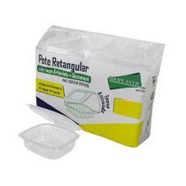 Pote retangular freezer/micro 1000ml pacote c/24 un
