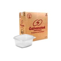 Pote Retangular G-97 475 ml 200 Un. (Galvanotek) Embalagem Plástica C/ Tampa Articulada P/ Sobremesa Pote Retangular G-97 475 ml 200 Un. (Galvanotek) Embalagem Plástica C/ Tampa Articulada P/ Sobremesa
