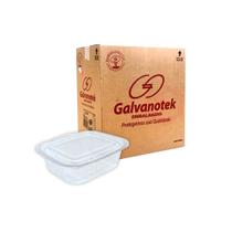 Pote Retangular Galvanotek G-94 1000ml C/Tampa Articulada 200 Un Emb. Descartável P/ Marmita, Salada Pote Retangular Galvanotek G-94 1000ml C/Tampa Articulada 200 Un Emb. Descartável P/ Marmita, Salada