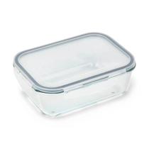 Pote retangular hermético de vidro 1,7 L com tampa - Mor Pote retangular hermético de vidro 1,7 L com tampa - Mor
