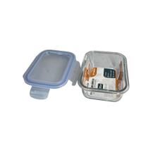 Pote Retangular Hermético Vidro 370ml