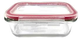 Pote Retangular Hermético Vidro Com Tampa - Cor Transparente Pote Retangular Hermético Vidro Com Tampa - Cor Transparente