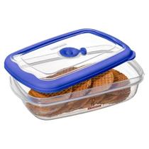 Pote Retangular Plástico Médio Baixo 1260ml - 719/5 - SANREMO