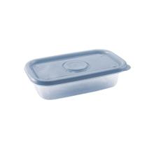 Pote Retangular Pop em Plástico Azul Mediterrâneo 520ml - Plasutil Pote Retangular Pop em Plástico Azul Mediterrâneo 520ml - Plasutil