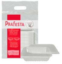 Pote Retangular Prafesta 24 und com Tampa 350 ml-CD8308