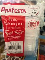 Pote retangular prafesta