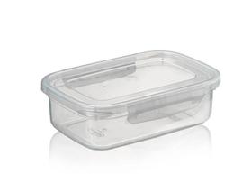 Pote Retangular Transparente Com Travas Gg 2,3L- Nitron