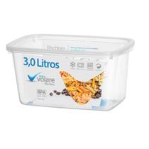 Pote retangular volare 3,0 l pote oficial para presídios