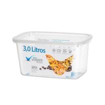 Pote Retangular Volare 3lt Rischioto 0205 Pote Retangular Volare 3lt Rischioto 0205