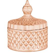 Pote Rose Gold em Vidro Pote Rose Gold em Vidro