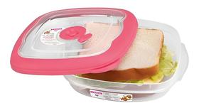 Pote Sanduíche Lance Plast Hermetico Flor Sanremo 71457 664ml Rosa Cor Transparente Pote Sanduíche Lance Plast Hermetico Flor Sanremo 71457 664ml Rosa Cor Transparente