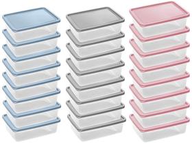 Pote Slim 850Ml P/Marmita Fit Freezer Microondas Kit 24 UN