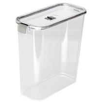 Pote Slim Hermético Multiuso 3390ml Cinza 10x12x23,5cm 1786 - Paramount