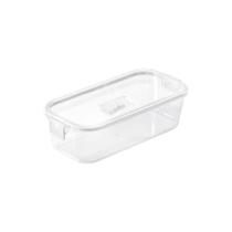 Pote Slim Multiuso Hermético Com Tampa Click 845ml Cor Branco