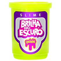 Pote Slime Gelelé Brilha No Escuro 110g - Doce Brinquedo