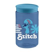 Pote Stitch Azul 350ml Organizador Volta As Aulas Infantil
