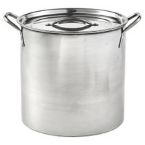 Pote Stock Imusa 16 qt em Aço Inoxidável, Panela Grande para Cozinhar