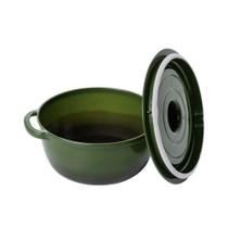 Pote supreme redondo com tampa 180ml verde plasutil Pote supreme redondo com tampa 180ml verde plasutil