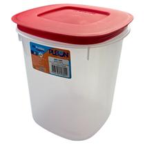 POTE TAMPA HERMÉTICA 3,5L 16x20,5x16CM -TAMPA VERMELHA 0380