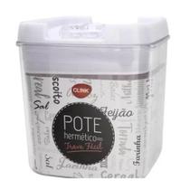 Pote Tampa Hermética Quadrado Trava 550ML Pote Tampa Hermética Quadrado Trava 550ML
