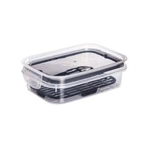 Pote Tampa Hermético com Escorredor 500ml Transparente Organização Empilhável Geladeira Compacto Pote Tampa Hermético com Escorredor 500ml Transparente Organização Empilhável Geladeira Compacto