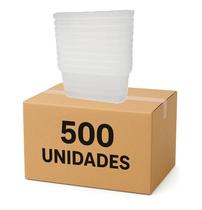 Pote Tampa Lacre Para Freezer e Microondas 250ml 500 Unidades