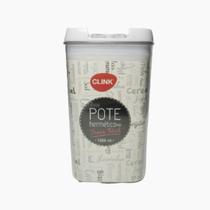 Pote Tampa Trava Hermetica Clink Quadrado de Acrílico 1000ML Pote Tampa Trava Hermetica Clink Quadrado de Acrílico 1000ML