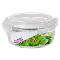 Pote Tempero Condimento Redondo Vidro Tampa Hermética 400ml