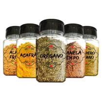 Pote Tempero Kit 14 Potes+24 Etiquetas Adesivas Porta Condimento Q170 Pote Tempero Kit 14 Potes+24 Etiquetas Adesivas Porta Condimento Q170