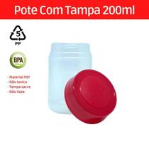 Pote Tempero Vio Plástico Frasco 200Ml Tampa Rosca 20 Und