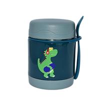 Pote Térmico Bebê Infantil 320 ml Aço Inox Com Garfo Bamboo