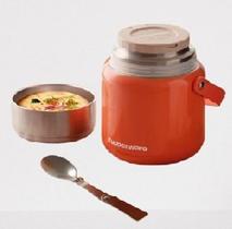 Pote Termico Com Colher 1L Laranja Pote Termico Com Colher 1L Laranja