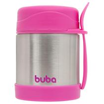 Pote térmico com colher rosa Buba 320 ml