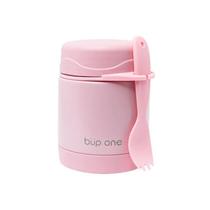 Pote térmico com talher 300 ml - rosa- bup one