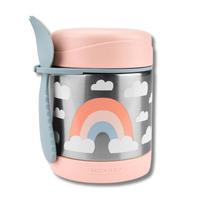 Pote termico com talher spark style arco-iris - skip hop Pote termico com talher spark style arco-iris - skip hop