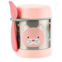 Pote termico com talher zoo gatinha - skip hop Pote termico com talher zoo gatinha - skip hop