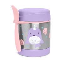 Pote Térmico com Talher Zoo Skip Hop Baleia Narval Pote Térmico com Talher Zoo Skip Hop Baleia Narval