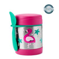 Pote térmico com talher zoo skip hop flamingo