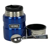 Pote Térmico De Comida Thermos Everest 470Ml Azul Com Colher