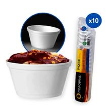 Pote Térmico de Isopor para Caldos Açaí Porções Copobras - 240ml - 500 Unidades (10x50pct)