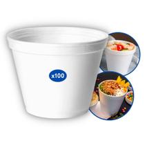 Pote Térmico de Isopor para Caldos Açaí Porções Copobras - 360ml - 100 Unidades (4x25pct)