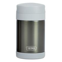 Pote Térmico Infantil Adulto Inox Cinza Thermos Funtainer Andes com Colher 470ml Quente e Frio com Aço Inox e Pratico - Thermos